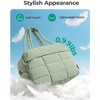 Puffer Travel Duffel Bag, Small Gym Bag for Women, Water-resistant Weekender - 3 of 4