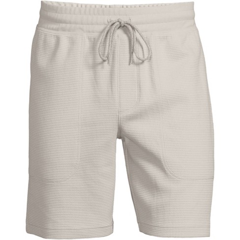 Lands' End Men's Waffle Pajama Shorts - Small - Light Stone : Target