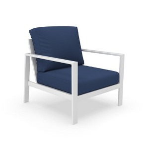 Indoor / Outdoor Deep Seating Sunbrella Cushion, 25.5in D x 25in W, Canvas Navy - 1 of 4