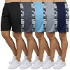 Galaxy By Harvic Women's Loose Fit Moisture Wicking Performance Quick Dry Mesh Shorts With Side Block Design - image 2 of 2