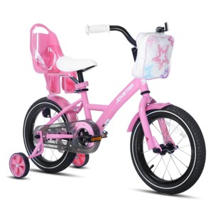JOYSTAR Zinnia Kids Bike for Girls Boys, with Toddler Doll Seat, Training Wheels, Bike Bag and Full Chain Guard - 1 of 4