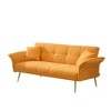 JUJABU 70" Futon Convertible Double Sofa Bed with Folding Armrests for Living Rooms and Small Spaces - 2 of 4