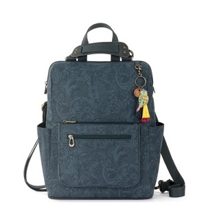 Sakroots Women's Loyola Convertible Backpack in Eco-Twill Grey Seascape - 1 of 4