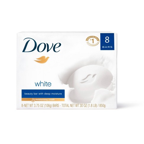 Dove White Moisturizing Beauty Bar Soap 8pk 3 75oz Each Target