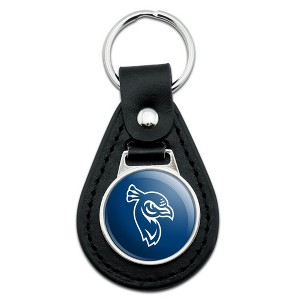 Saint Peters University Primary Logo Black Leather Keychain - 1 of 4