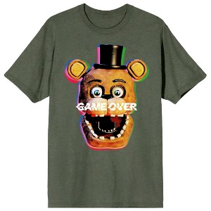 Five Nights At Freddy's Game Over Men's Cradle Pink Crew Neck Short Sleeve T-shirt - 1 of 3