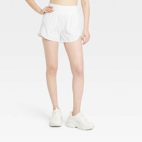 High Rise Women's Shorts - White