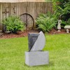 Northlight Modern Style Rainfall Outdoor Water Fountain - 20" - Gray - 2 of 4