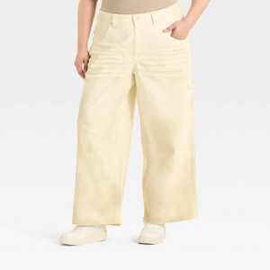 Women's Mid-Rise Wide Leg Jeans - Wild Fable™ - 1 of 3