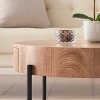 Round Coffee Table with Storage with Drawers Farmhouse Circle Table, Easy to Assemble Wood Accent Center Table - 4 of 4