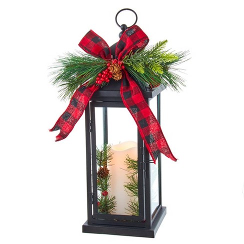 Kurt Adler 16.5-inch Battery-operated Decorative Lantern With Candle ...