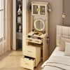 Karl Home Makeup Vanity Set with LED Lights and Power Outlets - 3 of 4
