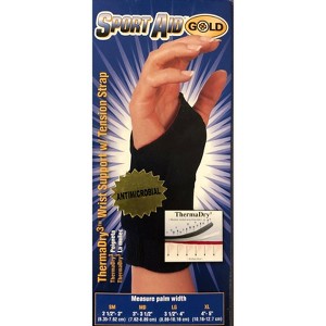 Sport Aid Gold Thermadry Wrist Support With Tension Strap Medium - 1 of 3