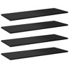 vidaXL Bookshelf Boards 8 pcs High Gloss Black 31.5 in.x11.8 in.x0.6 in. Engineered Wood - 2 of 4