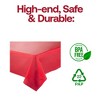 Smarty Had A Party 54" x 108" Red Rectangular Plastic Tablecloths - 96 pcs - 4 of 4