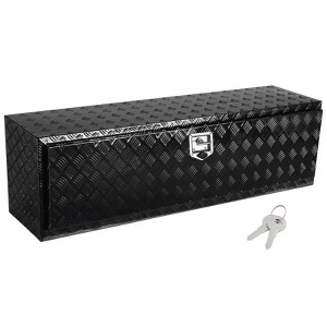VEVOR Underbody Truck Box, 60" x 17" x 18" Pickup Storage Box, Heavy Duty Aluminum Diamond Plate Tool Box with Lock and Keys - 1 of 4