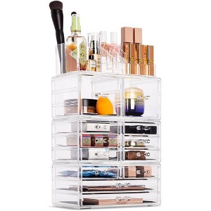 Sorbus Cosmetic Makeup and Jewelry Storage Case Holder - Spacious Drawer Design - Great for Bathroom Counter, Dresser, Vanity Organization - 1 of 4
