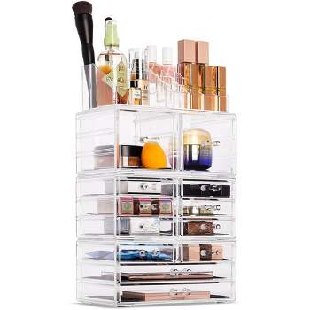 Sorbus Cosmetic Makeup and Jewelry Storage Case Holder - Spacious Drawer Design - Great for Bathroom Counter, Dresser, Vanity Organization