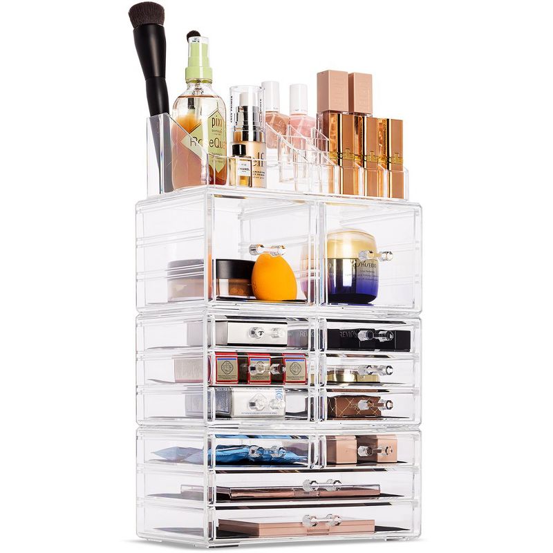 Sorbus Cosmetic Makeup and Jewelry Storage Case Holder - Spacious Drawer Design - Great for Bathroom Counter, Dresser, Vanity Organization, 1 of 9