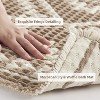 Attop Waffle Bath Mat 24"x36"-Super Absorbent Bath Mats for Bathroom, Machine Washable Non Slip Bathroom Rug with Tassels - 4 of 4