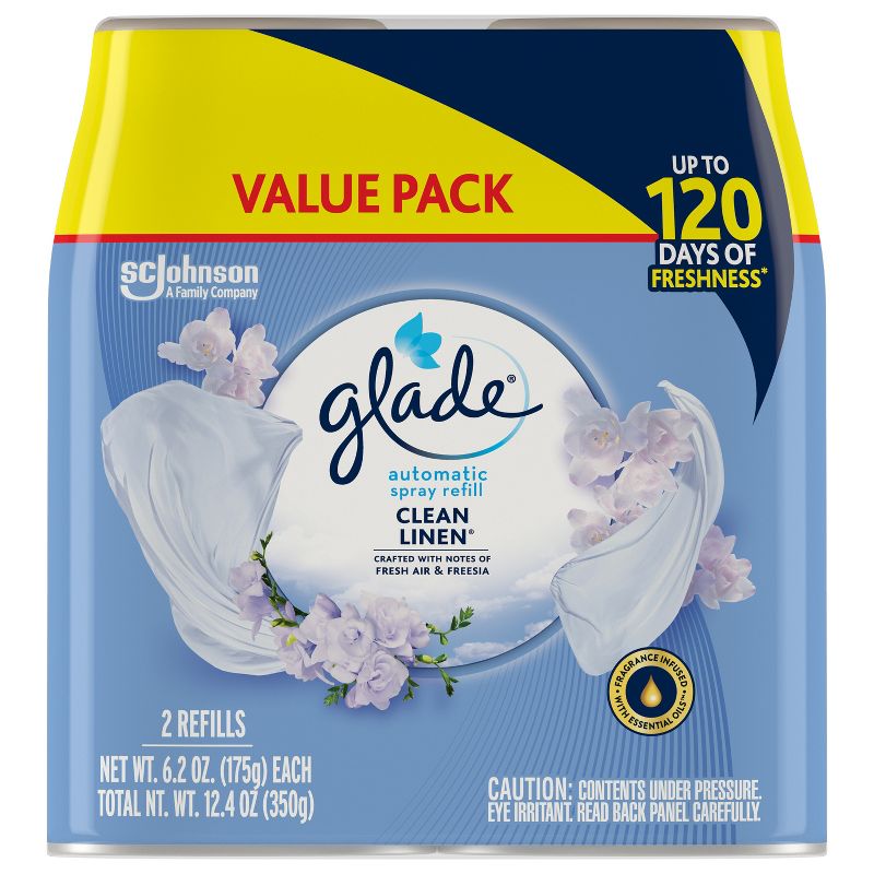 Glade Clean Linen Automatic Spray Refill - 2pk, 5 of 20