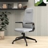 LeisureMod Nexa Ergonomic High-Back Office Chair – Adjustable Height, Swivel, Tilt & Padded Headrest - 2 of 4