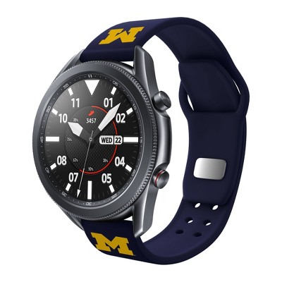 NCAA Michigan Wolverines Samsung Watch Compatible Silicone Band - 20mm
