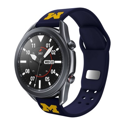 NCAA Michigan Wolverines Samsung Watch Compatible Silicone Band - 22mm