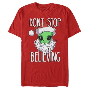 Men's Lost Gods Aliens Believe T-Shirt - 1 of 4