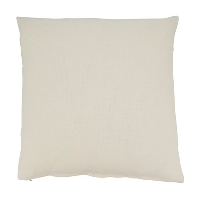 Classic Comfort White and Green Plaid Down Filled Throw Pillow