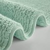 NAYSAYE Bath Rug 24" x 36" Plush Soft 100 Percent Cotton Reversible Dense Absorbent Non Slip for Bathroom, Green - 4 of 4
