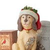 Jim Shore 5.25 In Festive Farmhouse Friend Country Living Milk Pale Dog Figurines - 3 of 3