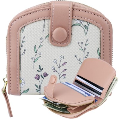 BEAFUP Cute Wallet for Women & Girls – Stylish Leather Credit Card Holder with Floral Design, Compact & Easy to Use for Travel, Daily Use