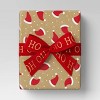 30' Christmas Fabric Ribbon Red Glitter Ho Ho Ho on Satin - Wondershop™ - 2 of 3