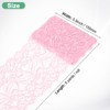 Unique Bargains Elastic Lace Fabric Ribbon Stretchy Trim W Floral Pattern for Bridal Wedding 1 Pc - 3 of 4