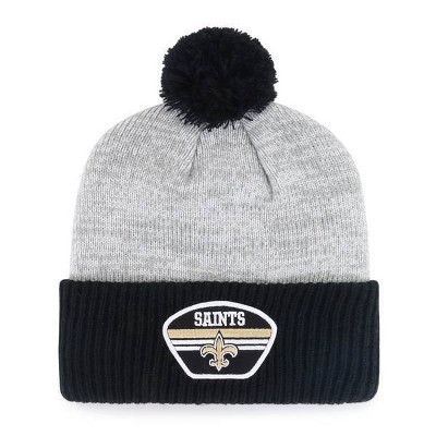 NFL New Orleans Saints Men's Badge Knit Beanie - Gray