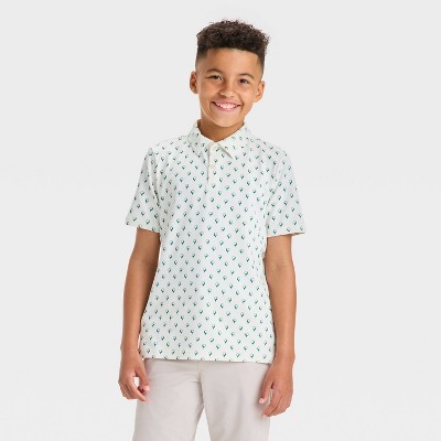 Boys' Textured Golf Polo Shirt - All In Motion™