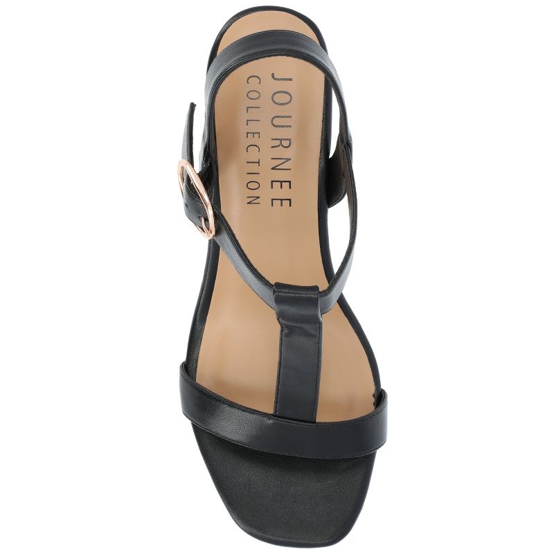 Journee Collection Womens Matildaa Tru Comfort Foam Buckle Platform Wedge Sandals, 5 of 11