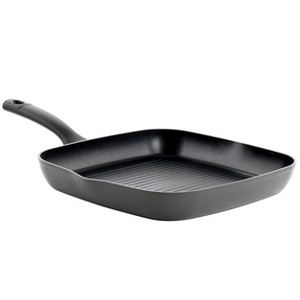 Oster Kingsway 11 Inch Aluminum Nonstick Square Grill Pan in Black - 1 of 4