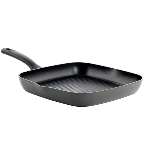 Calphalon Premier Hard-Anodized Nonstick 11-Inch Square Grill Pan, Black