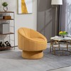 NicBex Velvet Swivel Accent Chair,Upholstered Swivel Living Room Chairs with Waist Cushion,Mid-Century Armchair,Accent Chairs for Living Room - 2 of 4