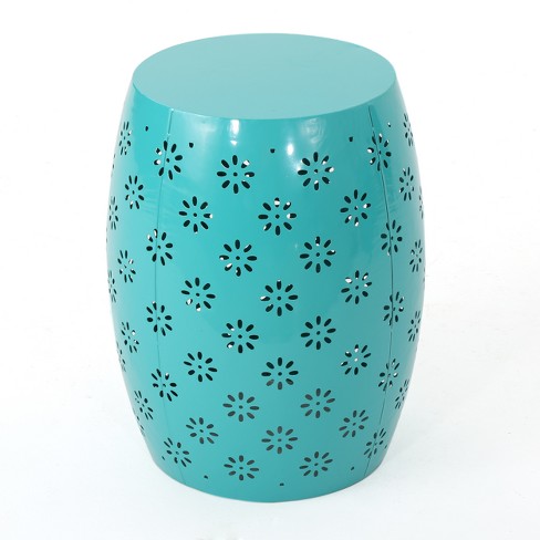 Soleil 15 Iron Side Table Teal Christopher Knight Home Target