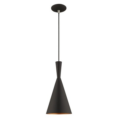 Livex Lighting Waldorf 1 - Light Chandelier in  Black