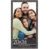 PosterPalooza | 20x36 Thin Bamboo Picture Frame, UV Acrylic, 2 Finishes - Gold and Brown - 2 of 4