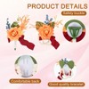 Unique Bargains Rose Corsage and Boutonnieres Set For Party Wedding Flowers Pin 2.76 Inch 2 Pcs - 3 of 4