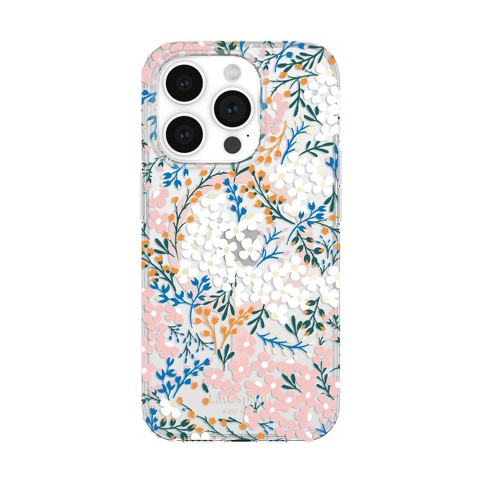Kate Spade New York Apple Iphone 15 Pro Protective Case With Magsafe - Rose  & Green Floral With Gems : Target