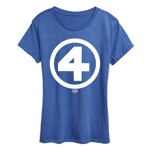 Women's - Marvel - Fantastic 4 Logo White Short Sleeve Graphic T-Shirt - 1 of 4