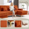 MOONMISS 104" Sectional Couches for Living Room Modular Sofa with Double Chaise U- Shaped Sofa Set with Corduroy Fabric for Living Room - 3 of 4