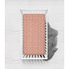 Bacati - Orange Texture Print 100 percent Cotton Universal Baby US Standard Crib or Toddler Bed Fitted Sheet - 3 of 4
