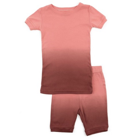 Kids Two Piece Solid Hot Pink Pajamas – Leveret Clothing